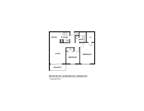 Floor plan Two Bedroom