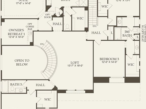 Second Floor 4 br / 3.5 ba