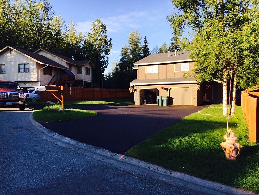 Repaved driveway 
