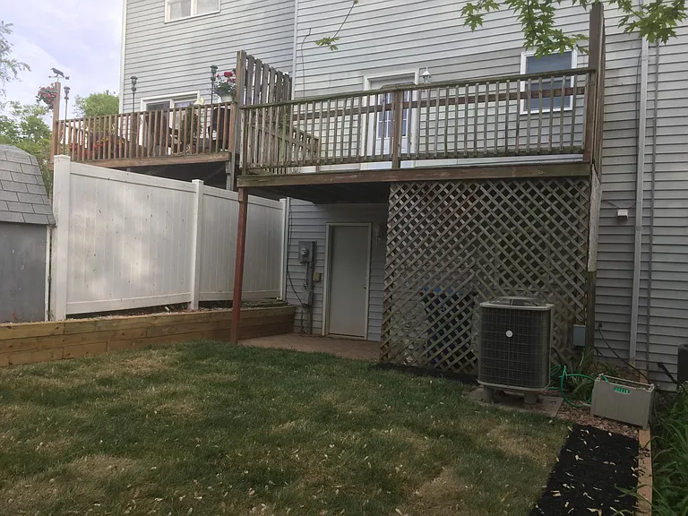 Rear yard area