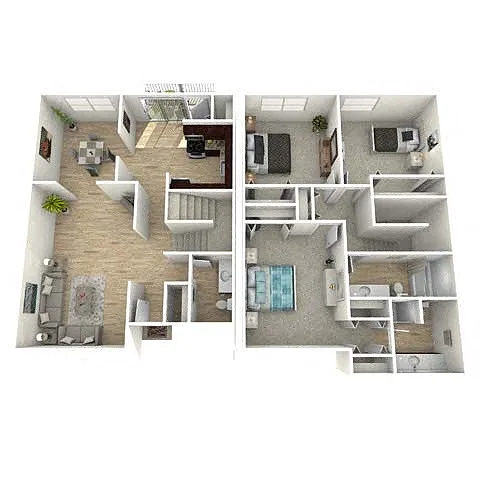 Floor plan Justin Townhome