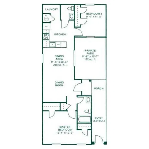Floor plan 2/1.5