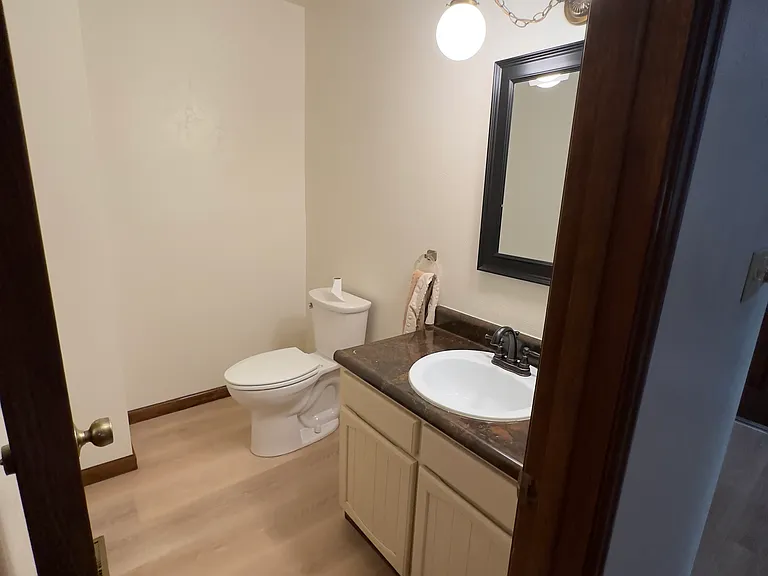 Half bathroom on main level