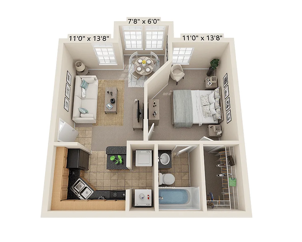 Floor plan Plan A1A