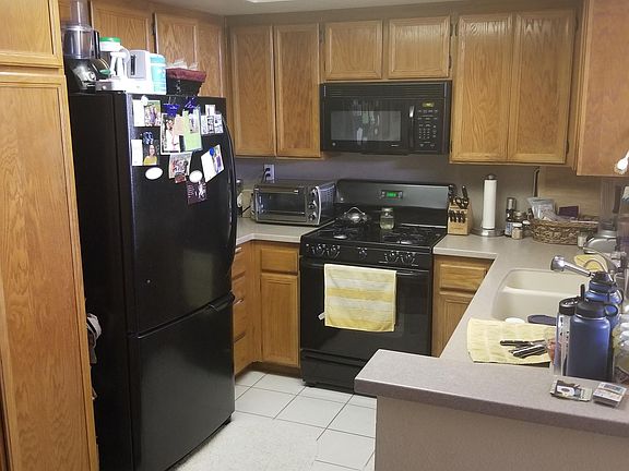 Kitchen with tile floor