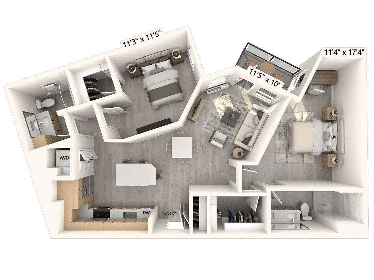 Floor plan B2-1