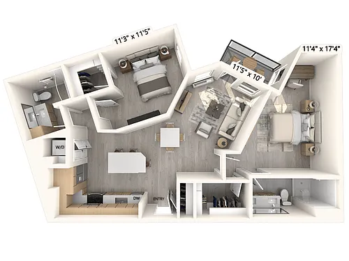 Floor plan B2-1
