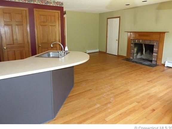 Kitchen opens to family room