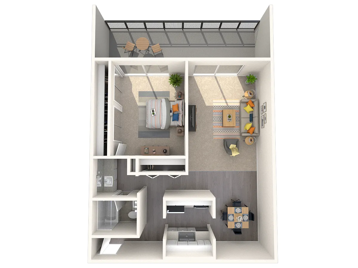 Floor plan One Bedroom