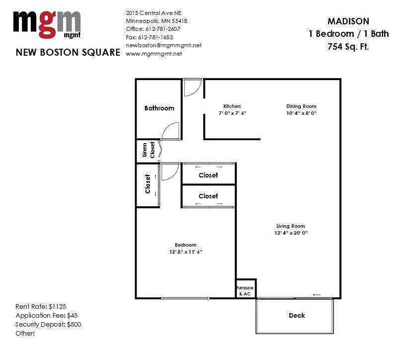 Floor plan Madison