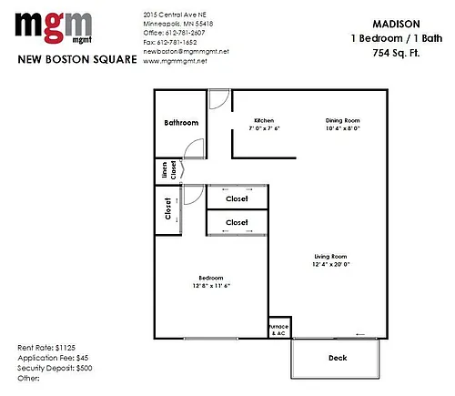 Floor plan Madison