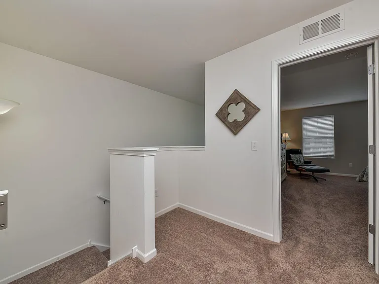 Upstairs reading nook or desk area