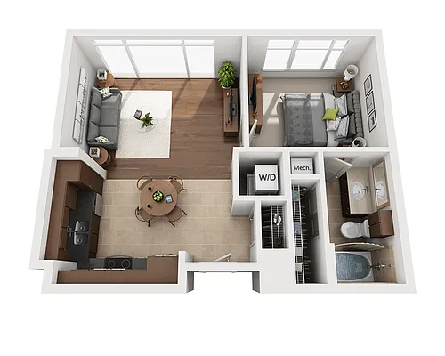 Floor plan Plan A (A1A)