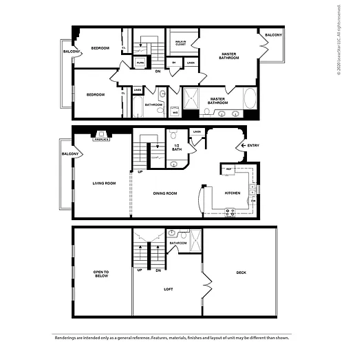 Floor plan 3x3.5TH+LoftK