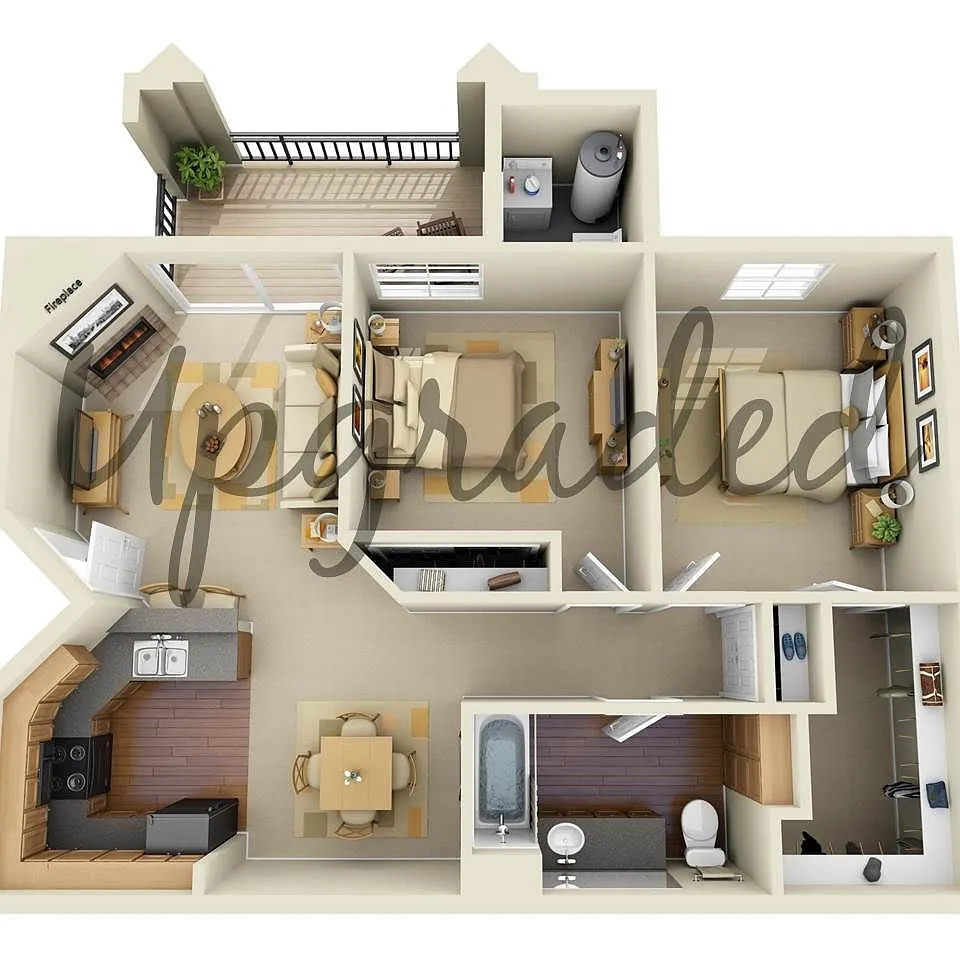 Floor plan B1 UPGRADE