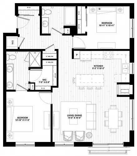 Floor plan Vincent
