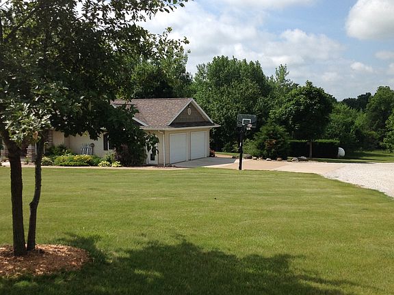 Extended concrete driveway. 