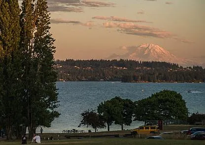 Magnuson Park just a short walk across the street