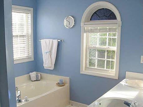 Expansive master bathroom