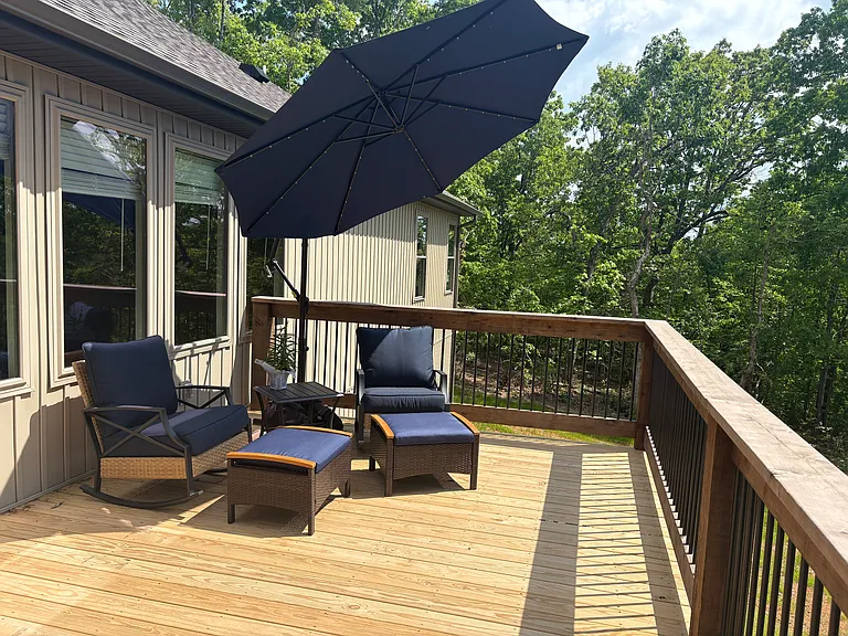 Relaxing deck with bbq
