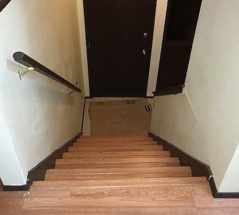 Entry way from top of stairs