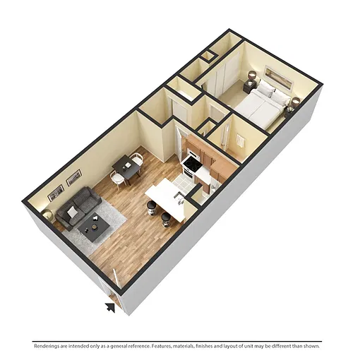 Floor plan 1X1