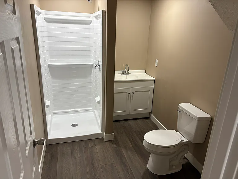 Basement shower
