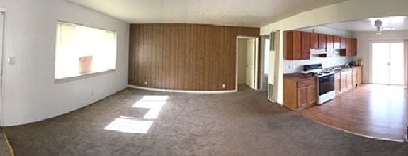 living room, kitchen panoramic