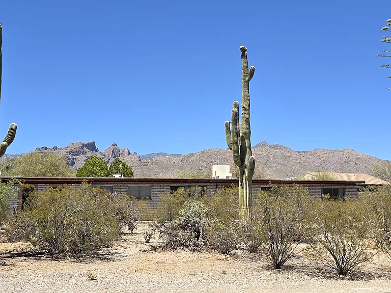 Roadside view of the property