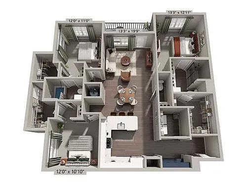 Floor plan C1-HC