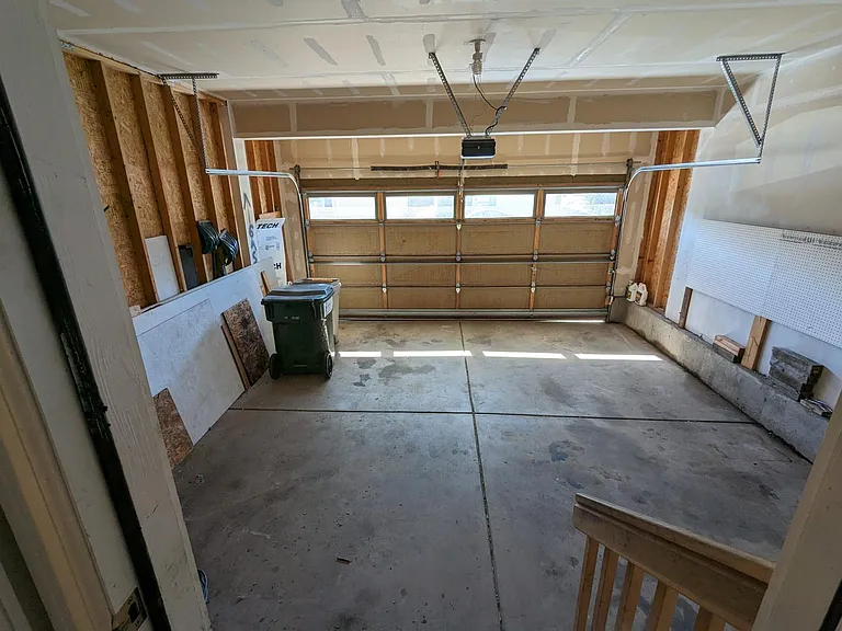 Attached garage