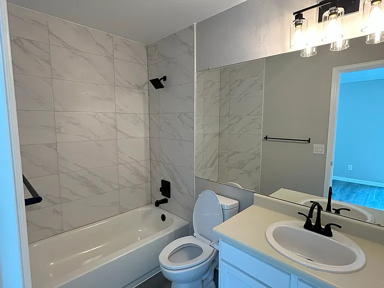 Both upstairs bathrooms are brand new