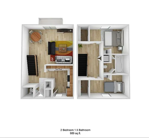 Floor plan Two Bedroom