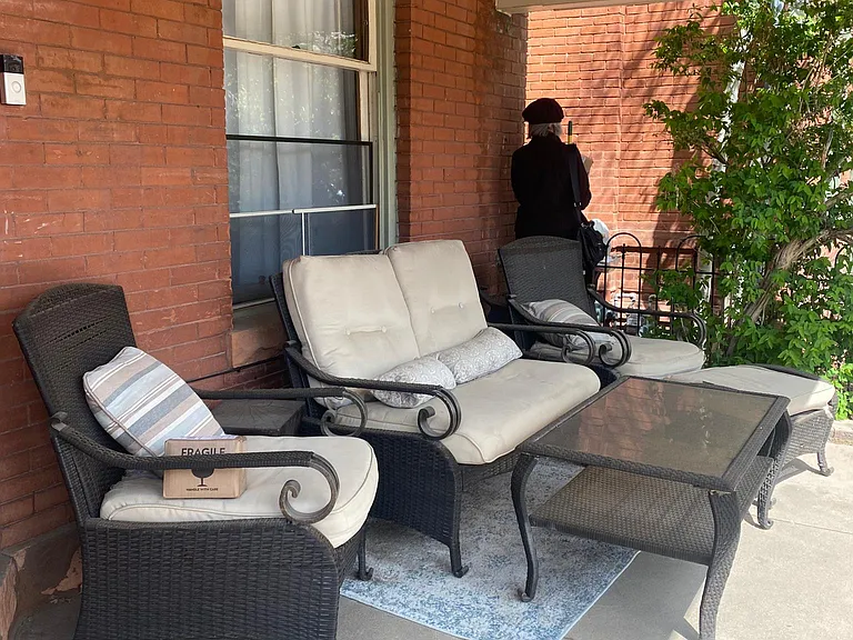 Covered front porch
