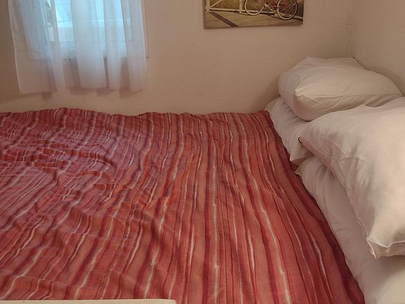 Queen size bed on Loft