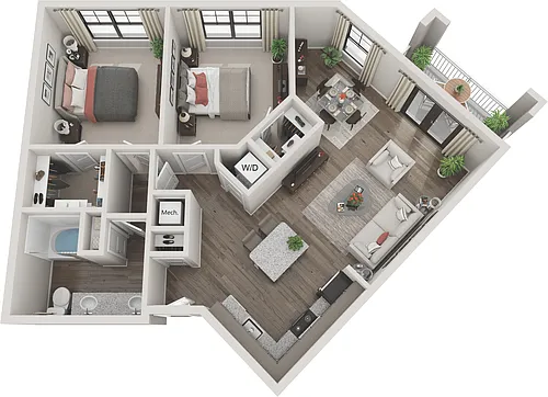 Floor plan B1A