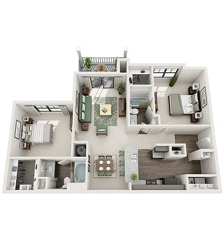 Floor plan B4 (Balcony/Sunroom)