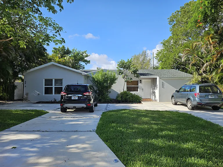 Property front and driveway
