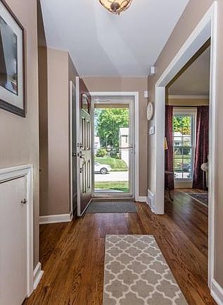 Entry hall. New outlets & switches through home!