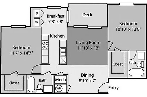 Floor plan Brooks B2C