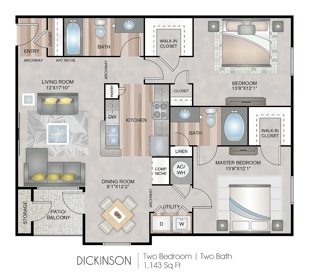 Floor plan Dickinson