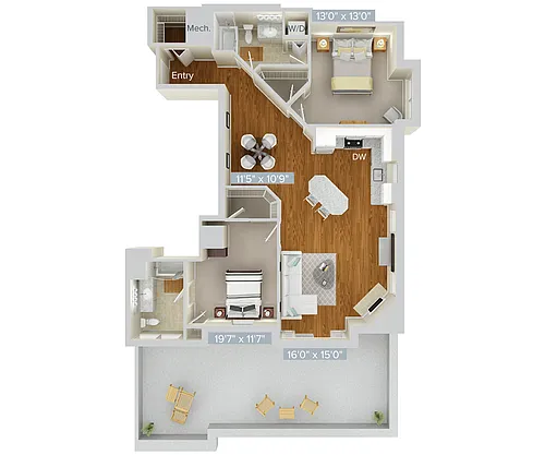 Floor plan B16-1220