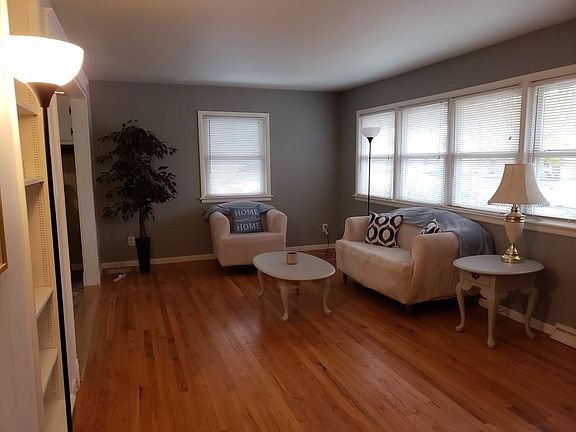 Newly refinished hardwood floors