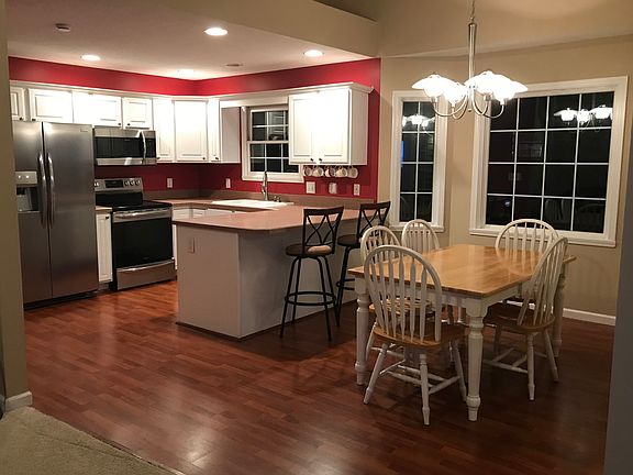 Dining room and kitchen
