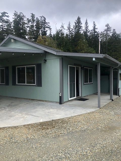 Front door and carport