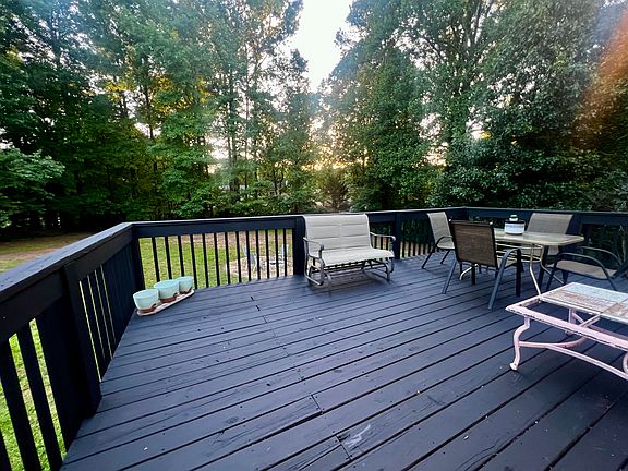 Over sized back deck