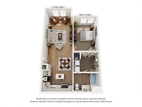 Floor plan A1C