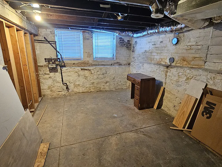 unfinished storage area