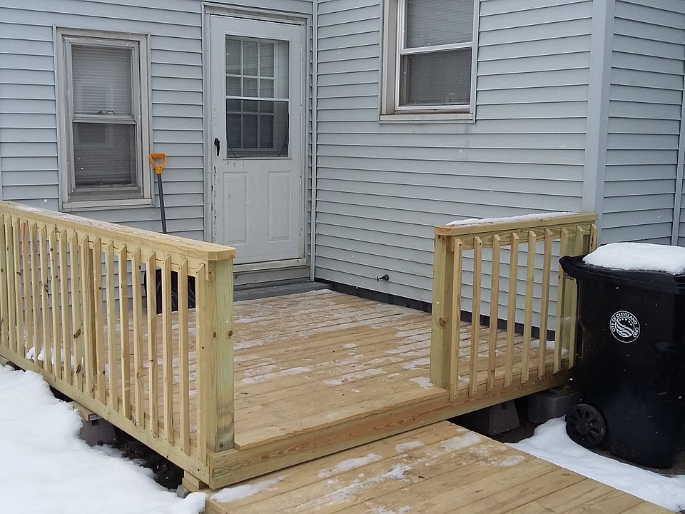 New deck at back door