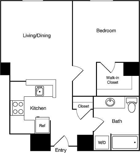 Floor plan NE 2303 No Balcony